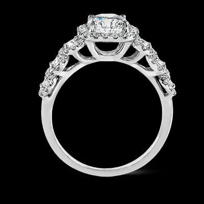 ZR494 Engagement Ring in 14k Gold with Diamonds