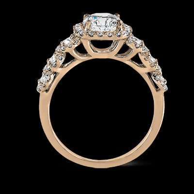 ZR494 Engagement Ring in 14k Gold with Diamonds