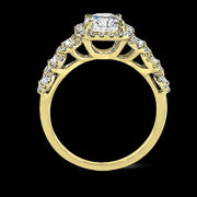 ZR494 Engagement Ring in 14k Gold with Diamonds