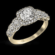 ZR494 Engagement Ring in 14k Gold with Diamonds