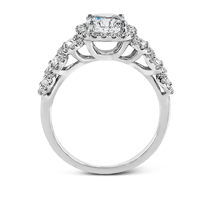 ZR494 Engagement Ring in 14k Gold with Diamonds