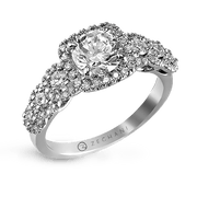 ZR494 Engagement Ring in 14k Gold with Diamonds