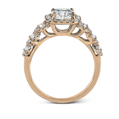 ZR494 Engagement Ring in 14k Gold with Diamonds