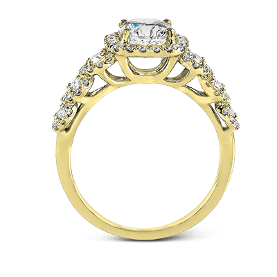 ZR494 Engagement Ring in 14k Gold with Diamonds