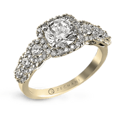 ZR494 Engagement Ring in 14k Gold with Diamonds