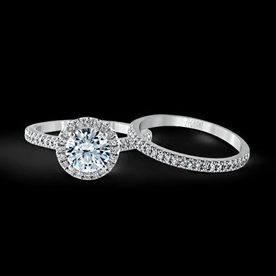 ZR498 Wedding Set in 14k Gold with Diamonds