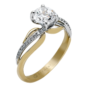 ZR522 Engagement Ring in 14k Gold with Diamonds