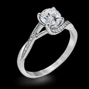 ZR560 Engagement Ring in 14k Gold with Diamonds