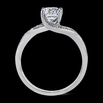 ZR560 Engagement Ring in 14k Gold with Diamonds