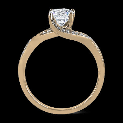 ZR560 Engagement Ring in 14k Gold with Diamonds
