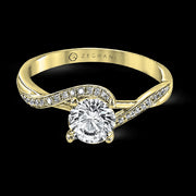 ZR560 Engagement Ring in 14k Gold with Diamonds