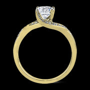 ZR560 Engagement Ring in 14k Gold with Diamonds