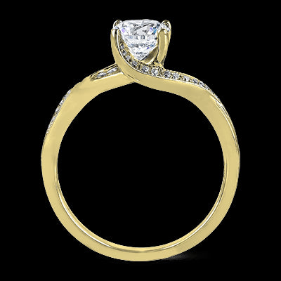 ZR560 Engagement Ring in 14k Gold with Diamonds