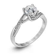 ZR560 Engagement Ring in 14k Gold with Diamonds