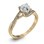ZR560 Engagement Ring in 14k Gold with Diamonds