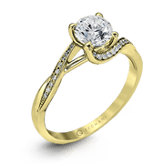 ZR560 Engagement Ring in 14k Gold with Diamonds