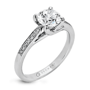 ZR561 Engagement Ring in 14k Gold with Diamonds