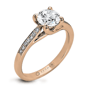 ZR561 Engagement Ring in 14k Gold with Diamonds