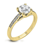 ZR561 Engagement Ring in 14k Gold with Diamonds