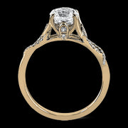 ZR583 Engagement Ring in 14k Gold with Diamonds
