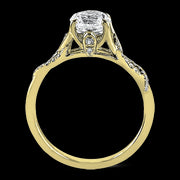ZR583 Engagement Ring in 14k Gold with Diamonds