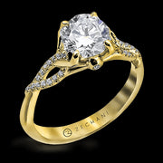 ZR583 Engagement Ring in 14k Gold with Diamonds
