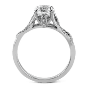 ZR583 Engagement Ring in 14k Gold with Diamonds