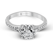ZR585 Engagement Ring in 14k Gold with Diamonds