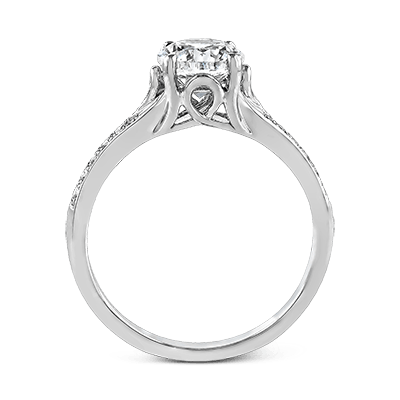 ZR585 Engagement Ring in 14k Gold with Diamonds