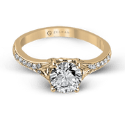 ZR585 Engagement Ring in 14k Gold with Diamonds