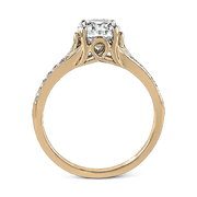 ZR585 Engagement Ring in 14k Gold with Diamonds