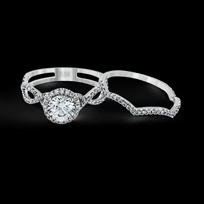 ZR624 Wedding Set in 14k Gold with Diamonds