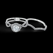 ZR624 Wedding Set in 14k Gold with Diamonds