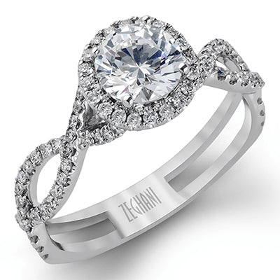 ZR624 Wedding Set in 14k Gold with Diamonds