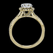 ZR629 Engagement Ring in 14k Gold with Diamonds