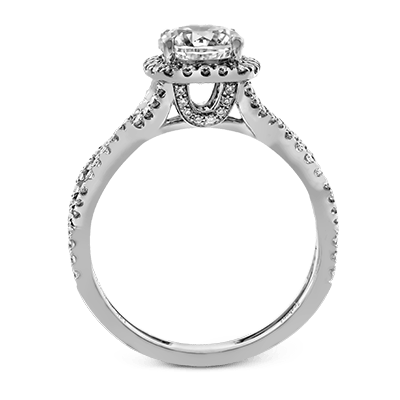 ZR629 Engagement Ring in 14k Gold with Diamonds