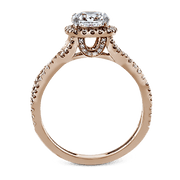 ZR629 Engagement Ring in 14k Gold with Diamonds