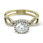 ZR629 Engagement Ring in 14k Gold with Diamonds