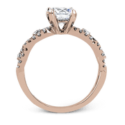 ZR737 Engagement Ring in 14k Gold with Diamonds