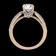 ZR738 Engagement Ring in 14k Gold with Diamonds