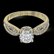 ZR738 Engagement Ring in 14k Gold with Diamonds