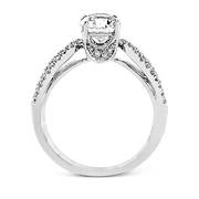 ZR738 Engagement Ring in 14k Gold with Diamonds
