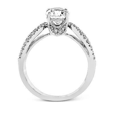 ZR738 Engagement Ring in 14k Gold with Diamonds