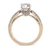 ZR738 Engagement Ring in 14k Gold with Diamonds