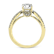 ZR738 Engagement Ring in 14k Gold with Diamonds