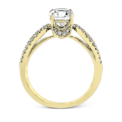ZR738 Engagement Ring in 14k Gold with Diamonds