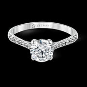 ZR752 Engagement Ring in 14k Gold with Diamonds