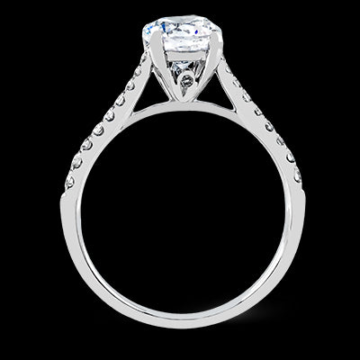 ZR752 Engagement Ring in 14k Gold with Diamonds