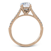 ZR752 Engagement Ring in 14k Gold with Diamonds