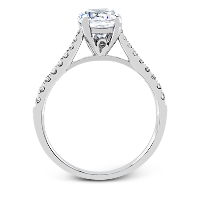 ZR752 Engagement Ring in 14k Gold with Diamonds